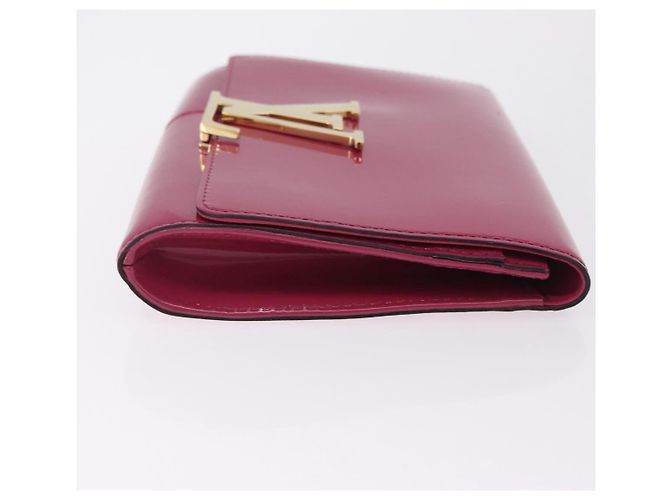 LOUIS VUITTON Pochette Louise EW Clutch Bag Rose Andian M94270 LV Auth ka6341 - vista 5