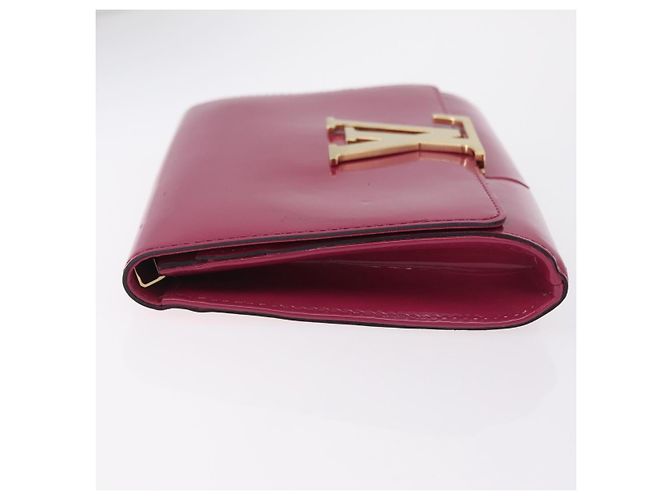 LOUIS VUITTON Pochette Louise EW Clutch Bag Rose Andian M94270 LV Auth ka6341 - vista 6