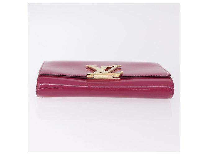 LOUIS VUITTON Pochette Louise EW Clutch Bag Rose Andian M94270 LV Auth ka6341 - vista 8