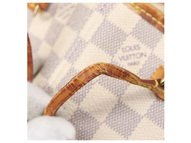 Borsa Tote LOUIS VUITTON Damier Azur Neverfull PM N41362 LV Auth ep15839 - vista 10