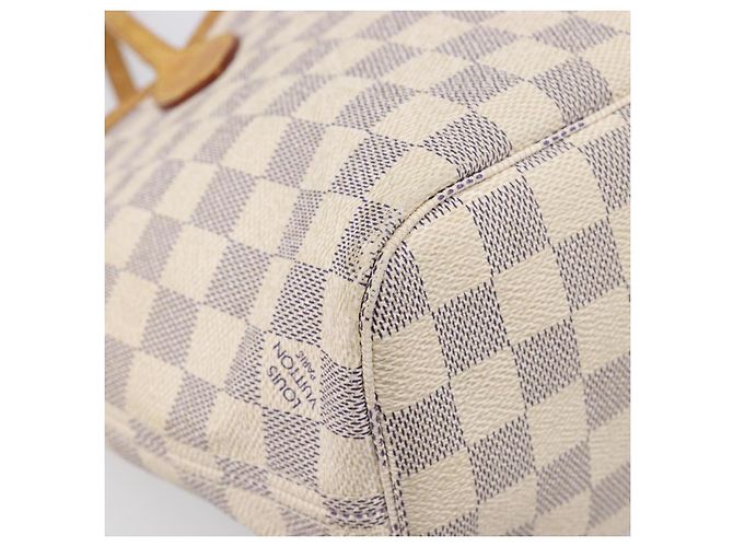 Borsa Tote LOUIS VUITTON Damier Azur Neverfull PM N41362 LV Auth ep15839 - vista 16