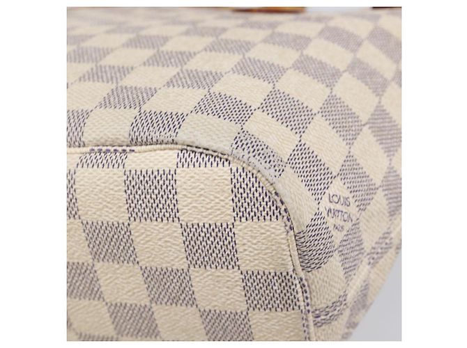 Borsa Tote LOUIS VUITTON Damier Azur Neverfull PM N41362 LV Auth ep15839 - vista 17