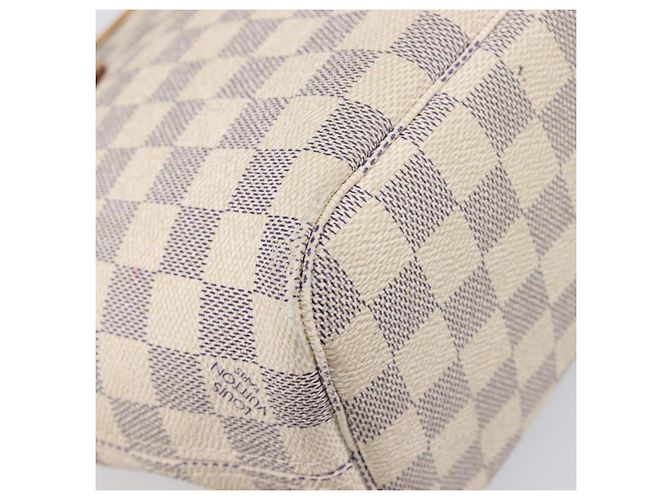 Borsa Tote LOUIS VUITTON Damier Azur Neverfull PM N41362 LV Auth ep15839 - vista 18