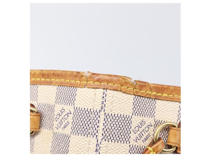 Borsa Tote LOUIS VUITTON Damier Azur Neverfull PM N41362 LV Auth ep15839 - vista 21