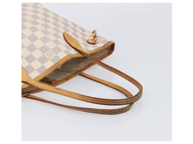 Borsa Tote LOUIS VUITTON Damier Azur Neverfull PM N41362 LV Auth ep15839 - vista 7