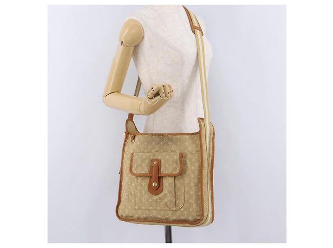 Bolso LOUIS VUITTON Monogram Mini Buzas Marie Kate Beige M92323 LV Auth ep16199 - vista 27
