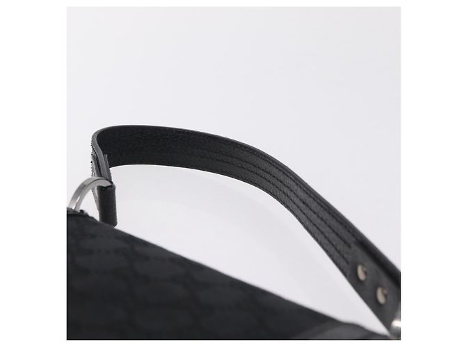 Borsa GUCCI GG Canvas Nero Argento 113014 Auth 206106V - vista 10
