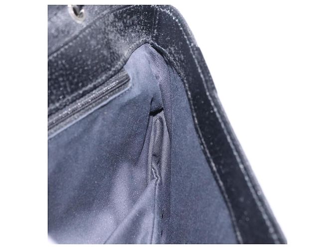 Borsa GUCCI GG Canvas Nero Argento 113014 Auth 206106V - vista 21