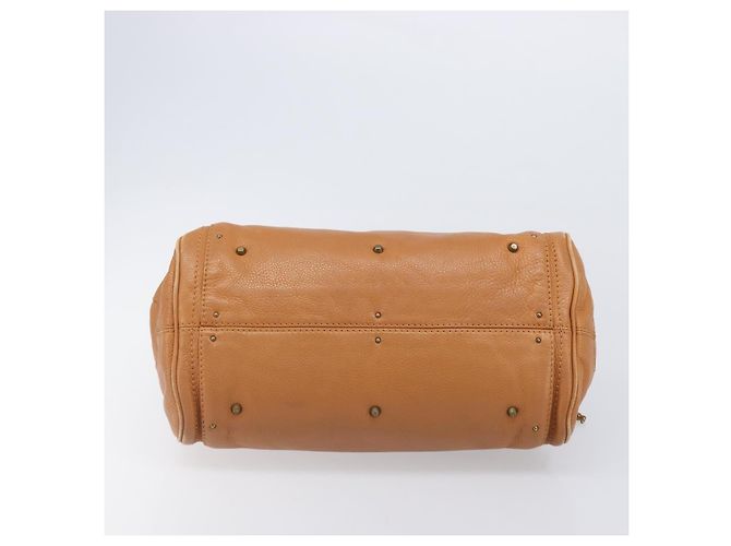 Chloé Borsa a mano Chloe Paddington in pelle Beige Oro Argento Auth BA15819V D'oro - vista 10