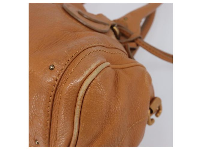 Chloé Borsa a mano Chloe Paddington in pelle Beige Oro Argento Auth BA15819V D'oro - vista 11