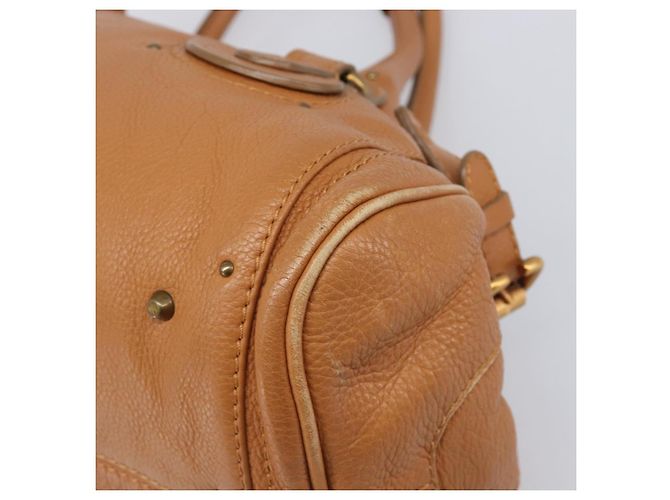 Chloé Borsa a mano Chloe Paddington in pelle Beige Oro Argento Auth BA15819V D'oro - vista 13
