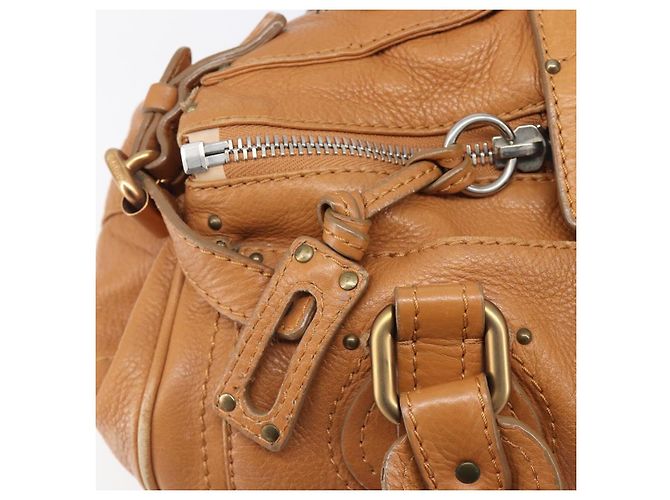 Chloé Borsa a mano Chloe Paddington in pelle Beige Oro Argento Auth BA15819V D'oro - vista 19