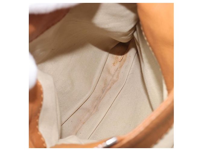 Chloé Borsa a mano Chloe Paddington in pelle Beige Oro Argento Auth BA15819V D'oro - vista 26