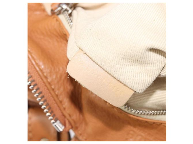 Chloé Borsa a mano Chloe Paddington in pelle Beige Oro Argento Auth BA15819V D'oro - vista 27