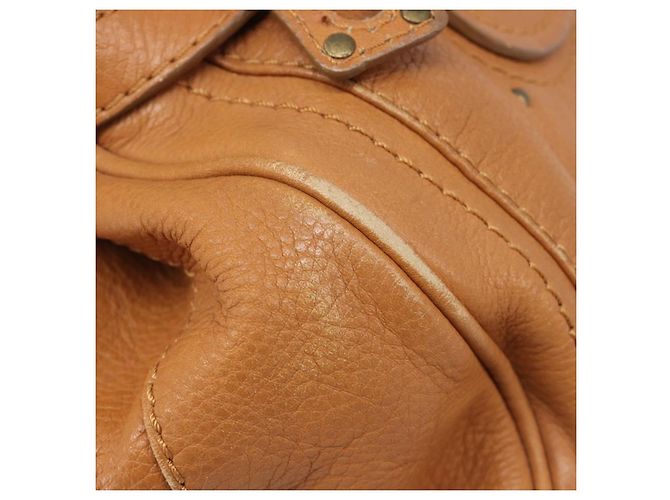 Chloé Borsa a mano Chloe Paddington in pelle Beige Oro Argento Auth BA15819V D'oro - vista 5