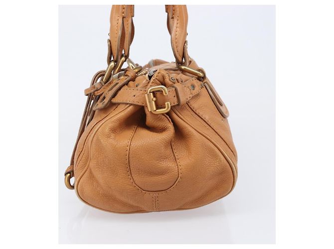 Chloé Borsa a mano Chloe Paddington in pelle Beige Oro Argento Auth BA15819V D'oro - vista 6
