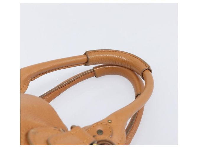 Chloé Borsa a mano Chloe Paddington in pelle Beige Oro Argento Auth BA15819V D'oro - vista 9