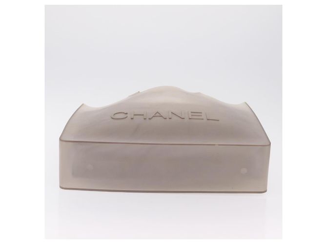 Bolso Tote CHANEL Rubber Gray CC Auth 206363 Castaño - vista 10