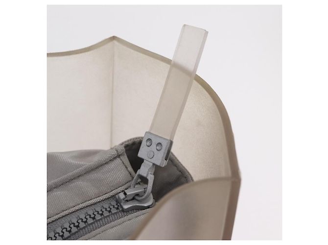 Bolso Tote CHANEL Rubber Gray CC Auth 206363 Castaño - vista 15