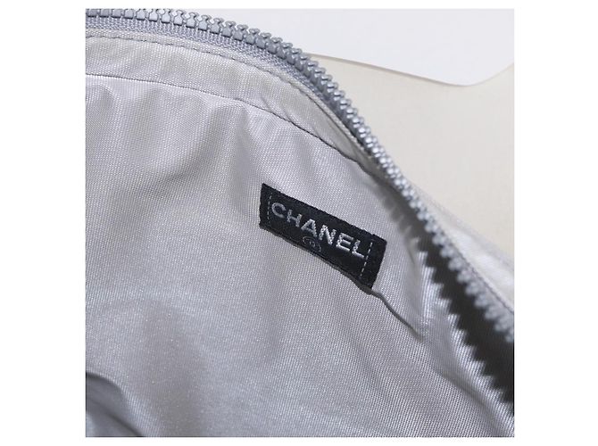 Bolso Tote CHANEL Rubber Gray CC Auth 206363 Castaño - vista 16