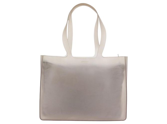 Bolso Tote CHANEL Rubber Gray CC Auth 206363 Castaño - vista 4