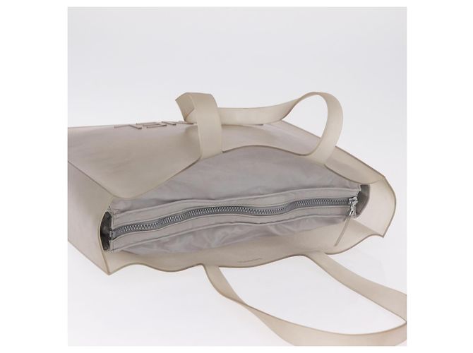 Bolso Tote CHANEL Rubber Gray CC Auth 206363 Castaño - vista 7