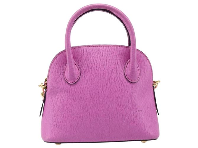 Céline CELINE Handtasche Leder 2way Pink Gold Tone Auth 205901A - Ansicht 13