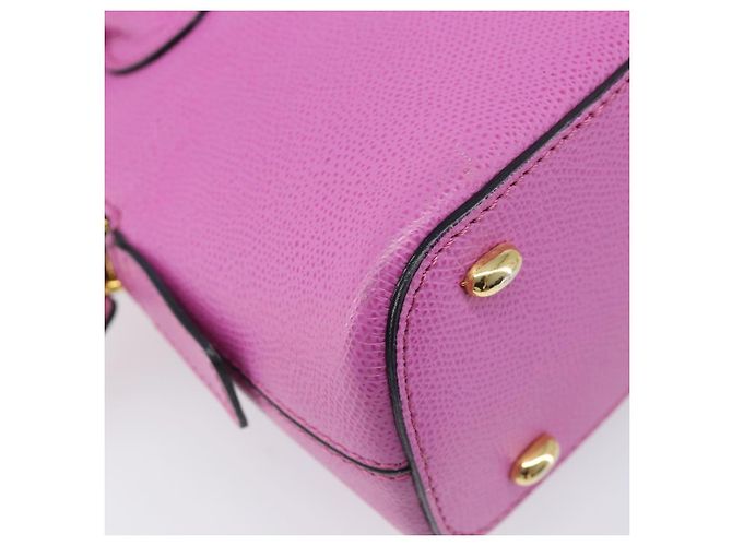 Céline CELINE Handtasche Leder 2way Pink Gold Tone Auth 205901A - Ansicht 18