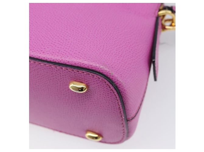 Céline CELINE Handtasche Leder 2way Pink Gold Tone Auth 205901A - Ansicht 19
