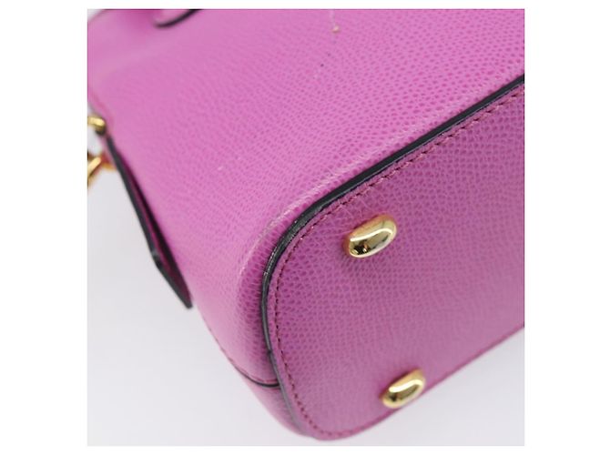 Céline CELINE Handtasche Leder 2way Pink Gold Tone Auth 205901A - Ansicht 20