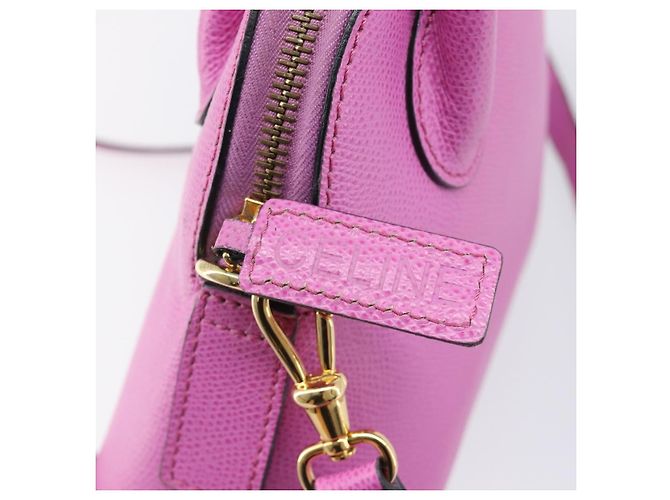 Céline CELINE Handtasche Leder 2way Pink Gold Tone Auth 205901A - Ansicht 21