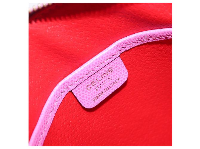 Céline CELINE Handtasche Leder 2way Pink Gold Tone Auth 205901A - Ansicht 22