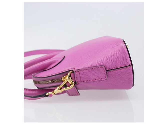 Céline CELINE Handtasche Leder 2way Pink Gold Tone Auth 205901A - Ansicht 6