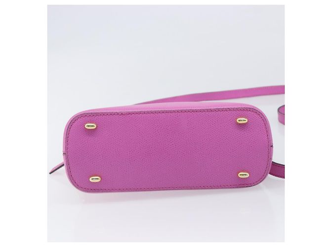 Céline CELINE Handtasche Leder 2way Pink Gold Tone Auth 205901A - Ansicht 7