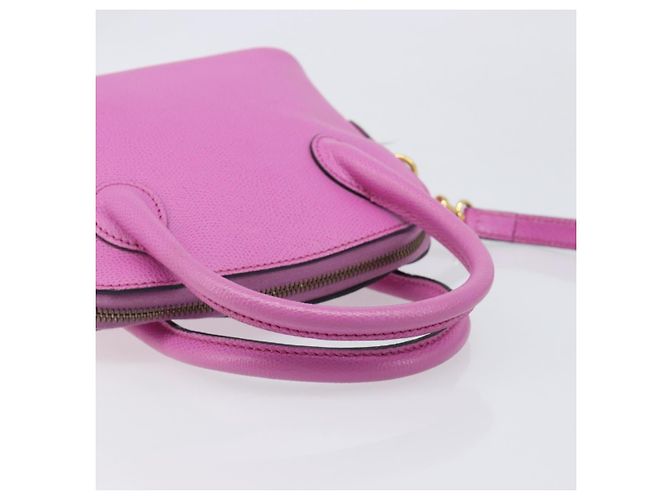 Céline CELINE Handtasche Leder 2way Pink Gold Tone Auth 205901A - Ansicht 8