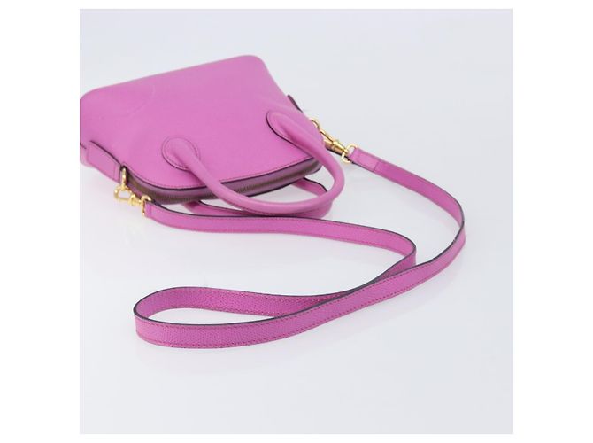 Céline CELINE Handtasche Leder 2way Pink Gold Tone Auth 205901A - Ansicht 9