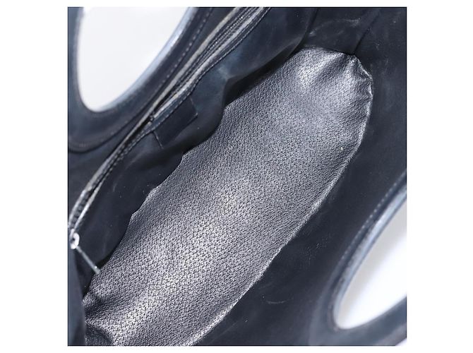 Céline Bolso de mano CELINE Macadam Canvas PVC Negro Tono Dorado Auth mr2944 - vista 10