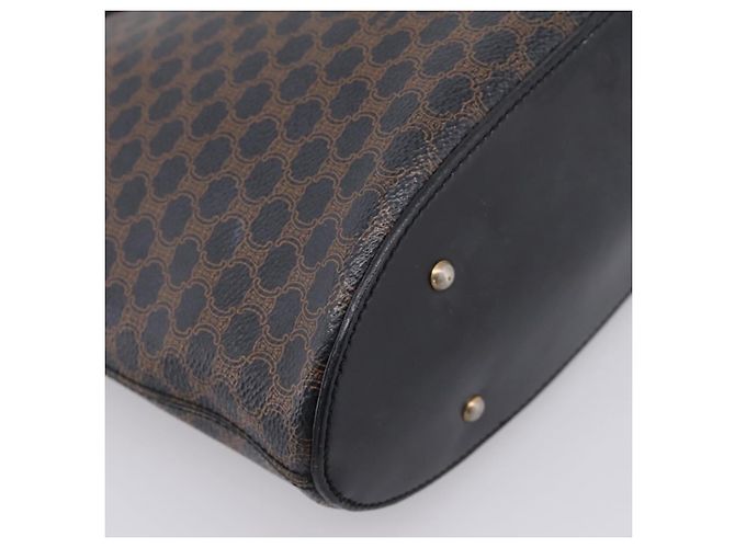 Céline Bolso de mano CELINE Macadam Canvas PVC Negro Tono Dorado Auth mr2944 - vista 14