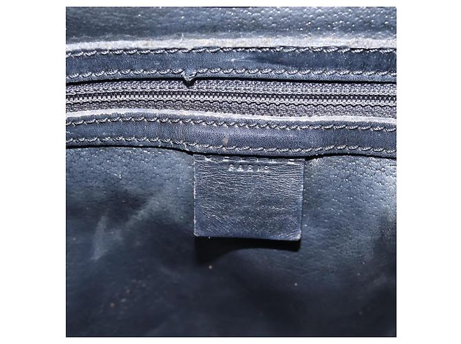 Céline Bolso de mano CELINE Macadam Canvas PVC Negro Tono Dorado Auth mr2944 - vista 17