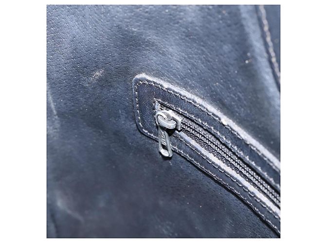 Céline Bolso de mano CELINE Macadam Canvas PVC Negro Tono Dorado Auth mr2944 - vista 20
