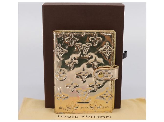 LOUIS VUITTON Miroir Agenda PM Funda de agenda dorada R20962 LV Auth 205923A Dorado - vista 12