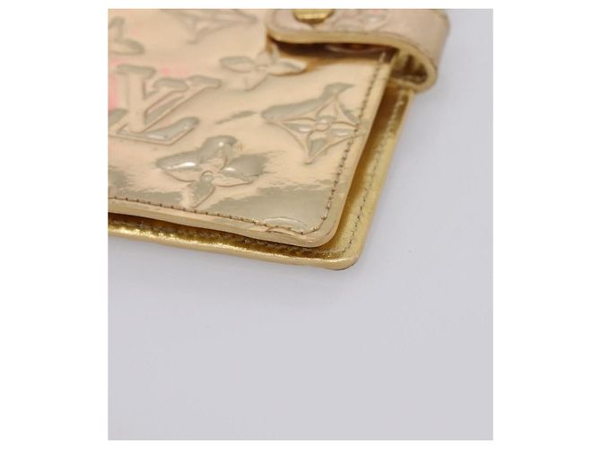 LOUIS VUITTON Miroir Agenda PM Funda de agenda dorada R20962 LV Auth 205923A Dorado - vista 14