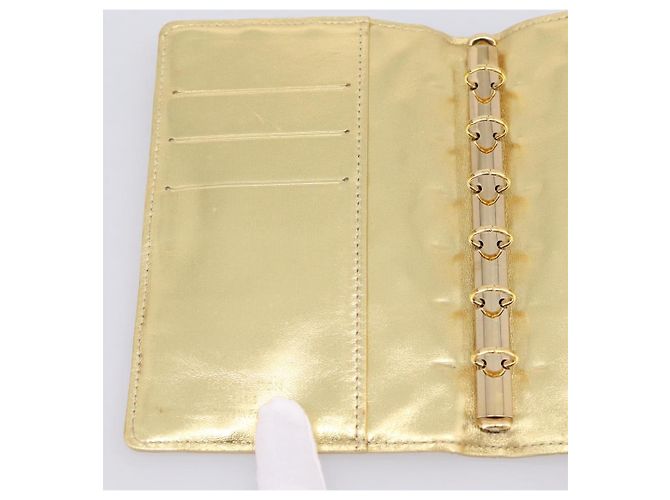 LOUIS VUITTON Miroir Agenda PM Funda de agenda dorada R20962 LV Auth 205923A Dorado - vista 19