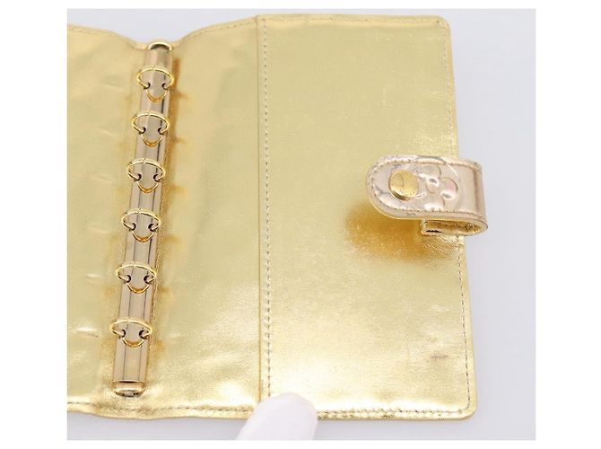 LOUIS VUITTON Miroir Agenda PM Funda de agenda dorada R20962 LV Auth 205923A Dorado - vista 20