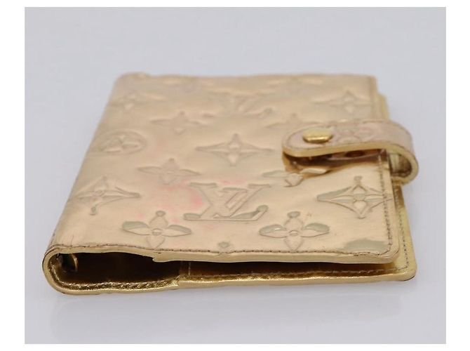 LOUIS VUITTON Miroir Agenda PM Funda de agenda dorada R20962 LV Auth 205923A Dorado - vista 6
