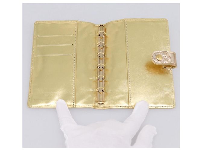 LOUIS VUITTON Miroir Agenda PM Funda de agenda dorada R20962 LV Auth 205923A Dorado - vista 9