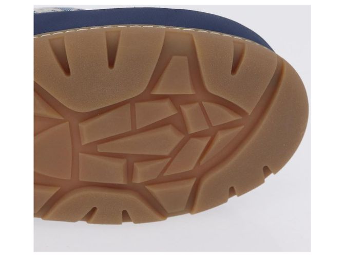 Christian Dior Snow Shoes Trotter Canvas Blue Auth 203701M - vista 10