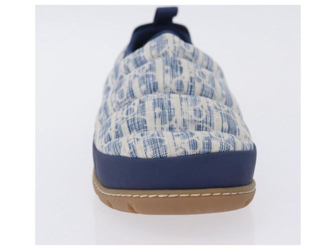 Christian Dior Snow Shoes Trotter Canvas Blue Auth 203701M - vista 11