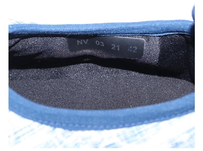 Christian Dior Snow Shoes Trotter Canvas Blue Auth 203701M - vista 14