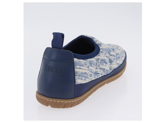 Christian Dior Snow Shoes Trotter Canvas Blue Auth 203701M - vista 20